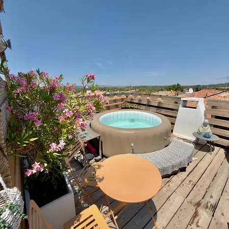 Les Anges De Sigean, D'hotes De Luxe,rooftop Panoramique Avec Jacuzzi 住宿加早餐酒店 西让